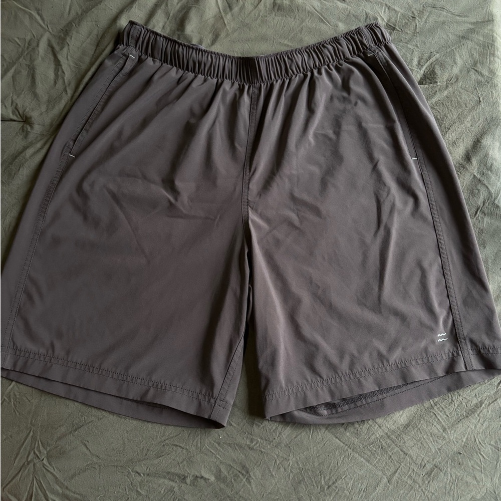 Free Fly Shorts Grey Lightweight Active Athletic Training Running | Men’s L